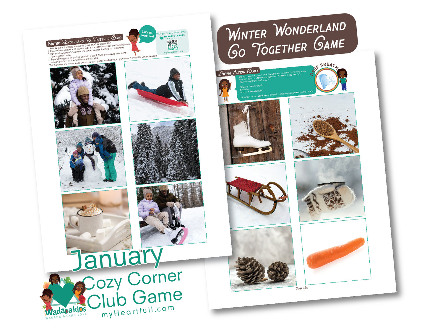 Winter Wonderland Go Together Game: JANUARY Cozy Corner Game