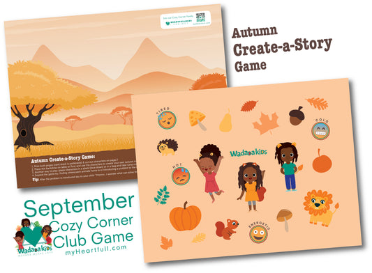 Autumn Create-a-Story Game: SEPTEMBER Cozy Corner Game